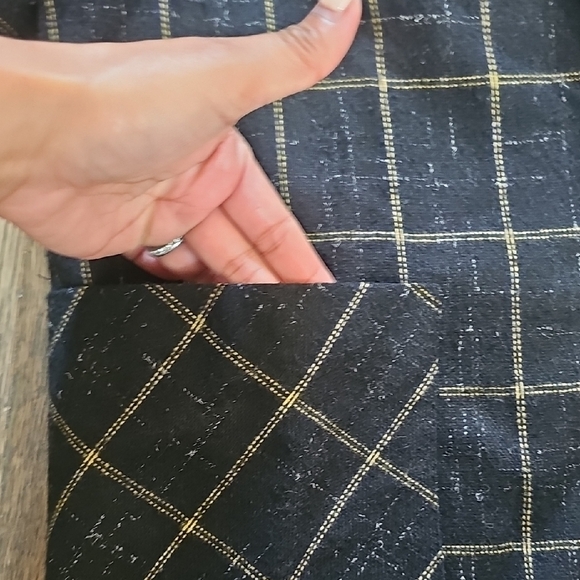 VINTAGE Stylish Black Plaid Blazer - Picture 4 of 6